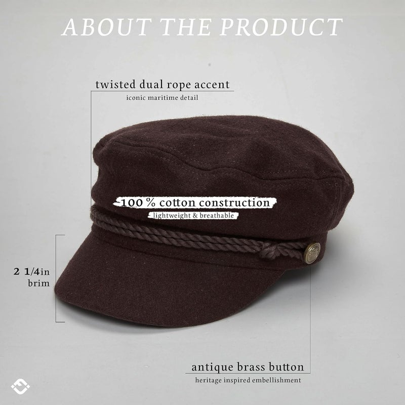 Funky Junque Newsboy Hat for Women – Trendy Greek Fisherman Cap, Classic Women's Baker Boy Newsies Hat, Ladies Fashion Caps - Image 3